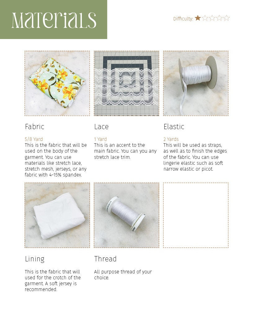 Lace Panty - PDF Pattern