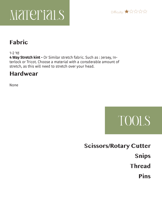 Sleeveless Mock Neck Top - PDF Sewing Pattern