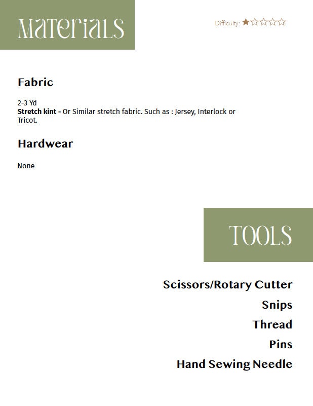 Bell Sleeve Dress (NO ZIPPER) - PDF Sewing Pattern