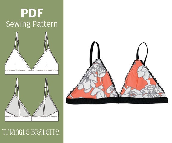 Triangle Bra - PDF Sewing pattern
