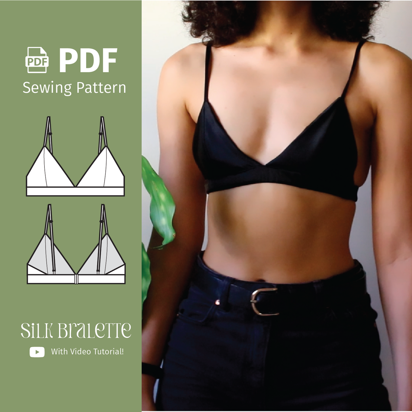 Silk Bralette - PDF Sewing Pattern