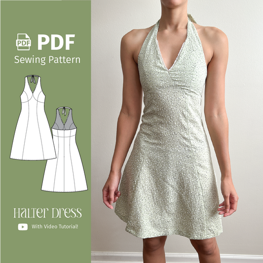 Halter Dress - PDF Sewing Pattern