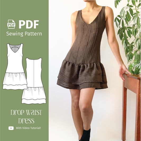 Drop Waist Dress - PDF Sewing Pattern